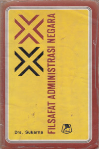 Image of Filsafat Administrasi Negara