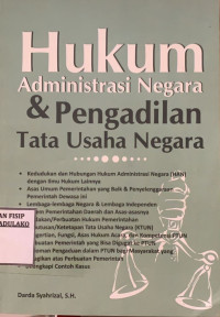 Image of Hukum Administrasi Negara & Pengadilan Tata Usaha Negara