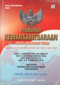 Image of Pendidikan Kewarganegaraan: Untuk Perguruan Tinggi