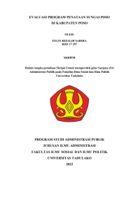 Image of Evaluasi Program Penataan Sungai Poso di Kabupaten Poso