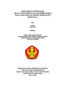 Image of IMPLEMENTASI PROGRAM
 DESA TANGGAP BENCANA MANDIRI DI DESA TOAYA KECAMATAN SINDUE KABUPATEN DONGGALA