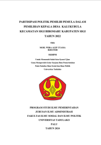 Image of Partisipasi Politik Pemilih Pemula dalam Pemilihan Kepala Desa Kalukubula Kecamatan Sigi Biromaru Kabupaten Sigi Tahun 2022