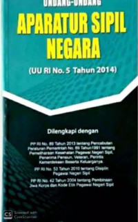 Image of Undang-Undang Aparatur Sipil Negara (UU RI No. 5 Tahun 2014)