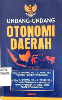 Image of Undang-Undang Otonomi Daerah
