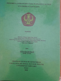 Image of Fenomena Nomophobia pada Mahasiswa di Fisip Universitas Tadulako