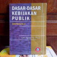Image of Dasar-Dasar Kebijakan Publik Edisi Revisi Ke-2