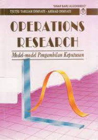 Image of operations research: Model-model pengambilan keputusan